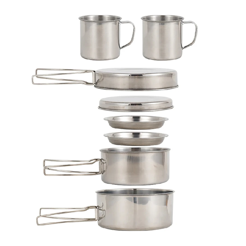 Camping Cooking Pots And Pans Set - Conjunto de Utensílios de Cozinha para
