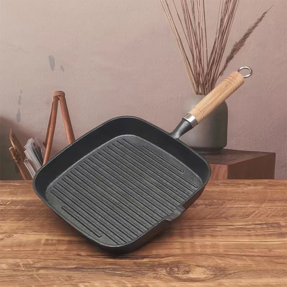 Skillet Cast Iron Camp - Frigideira de ferro com cabo de