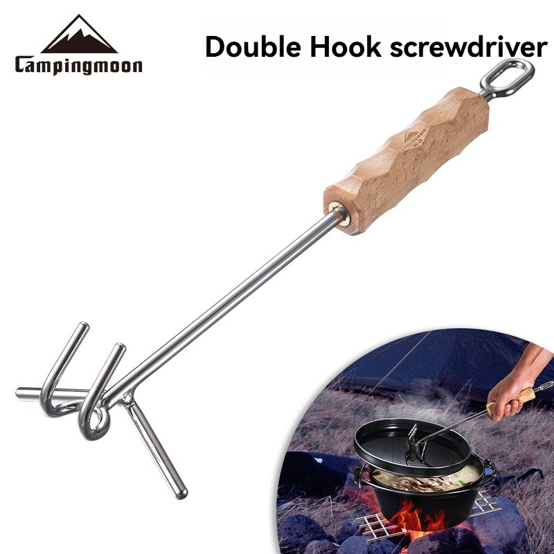 Camp Dutch Oven Cast - Chave de Fenda de Aço Inoxidável