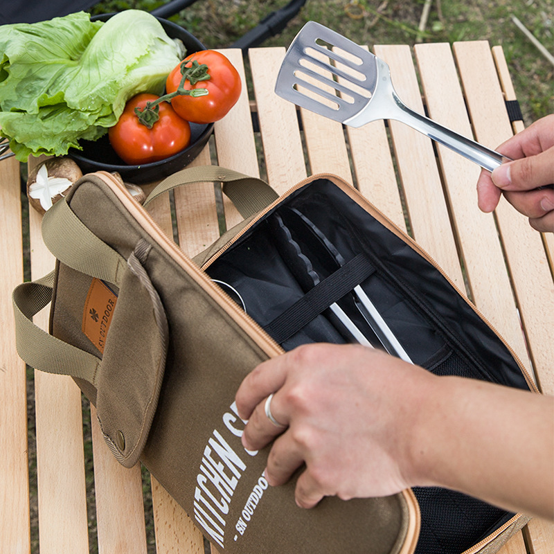 Camping Cooking Pan Set - Conjunto de Utensílios de Cozinha para
