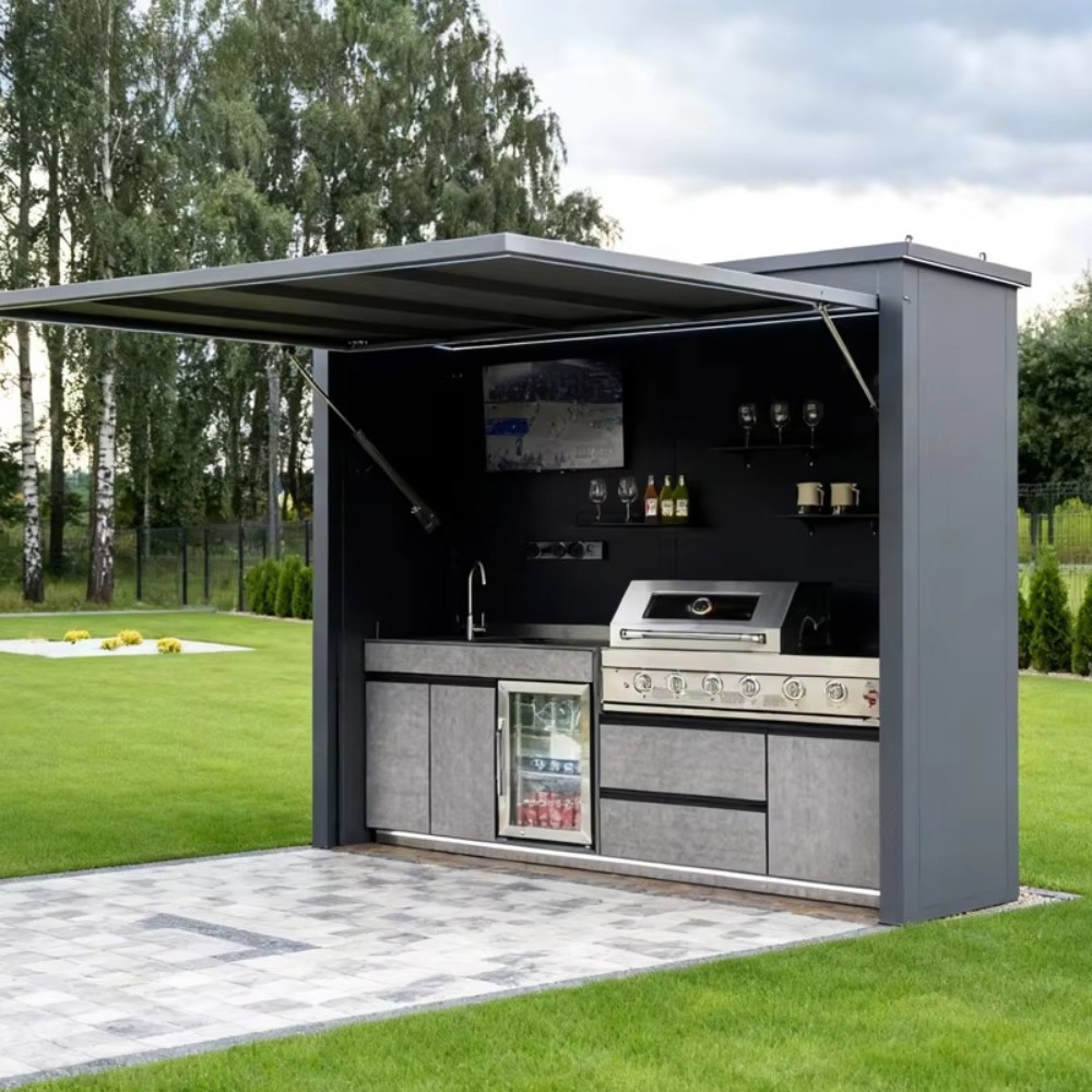 Camping Cooking Canopy - Armário de Cozinha para Churrasqueira Comercial
