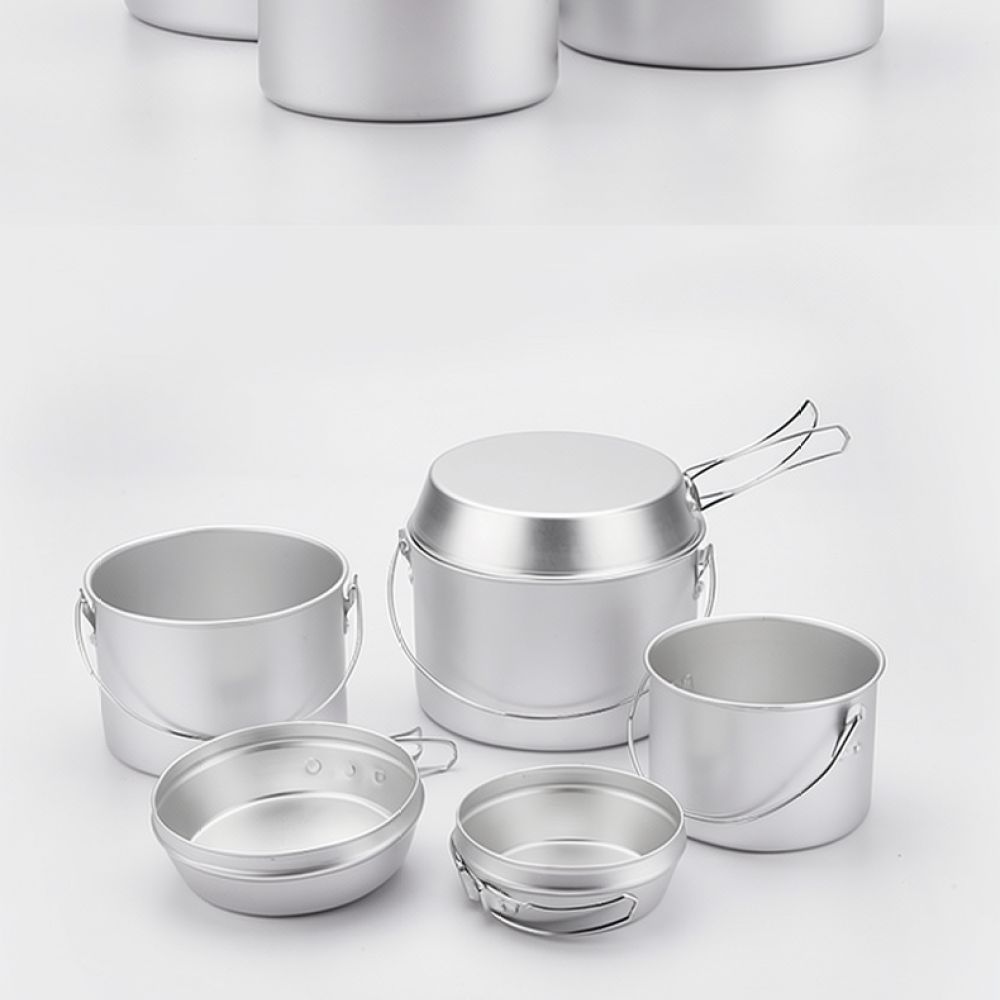 Camping Cooking Pots And Pans Set - Conjunto de utensílios de cozinha portátil
