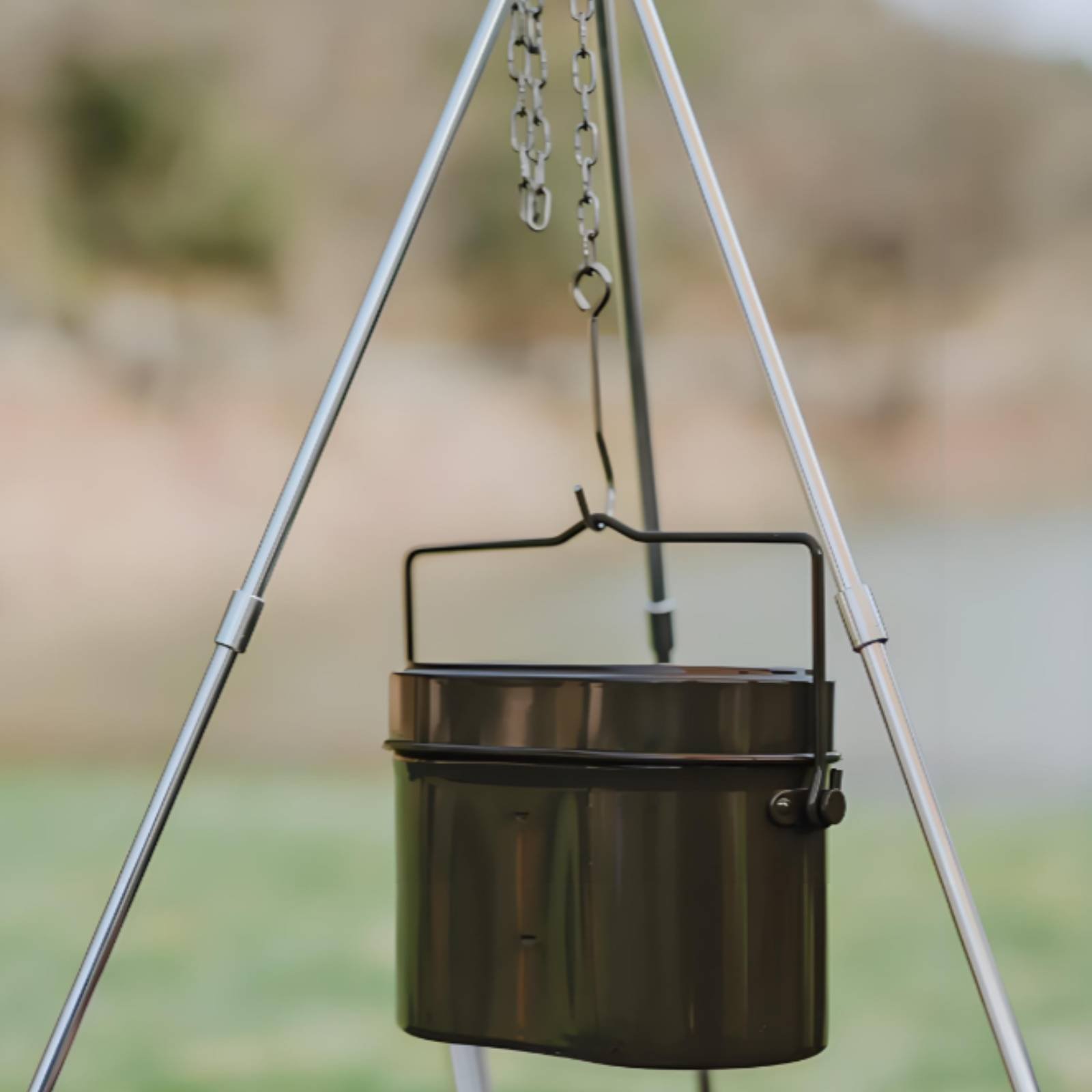 Camping Cooking Kit Box - Conjunto de Cozinha para Camping Multifuncional