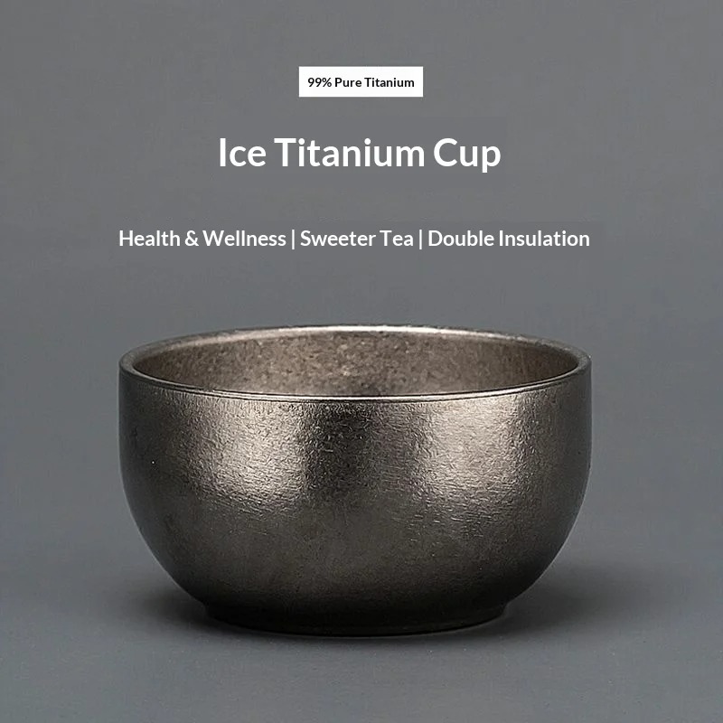 Camping Cooking Bowl - Copo de Chá Pequeno de Titânio