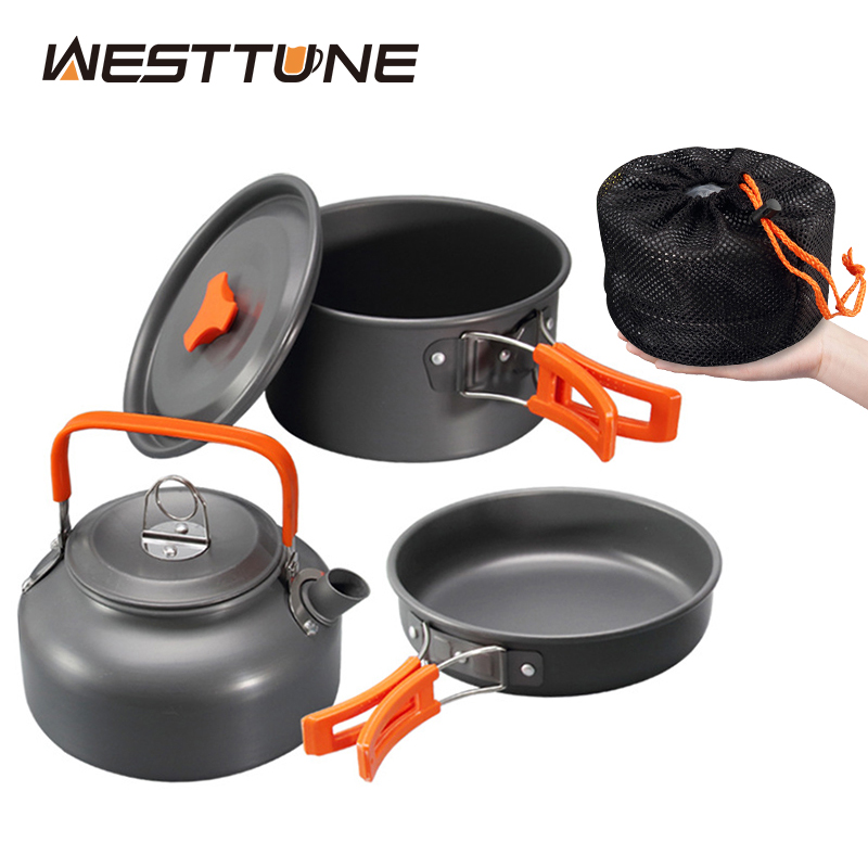 Camping Cooking Pan Set - Westtune kit de panelas de acampamento