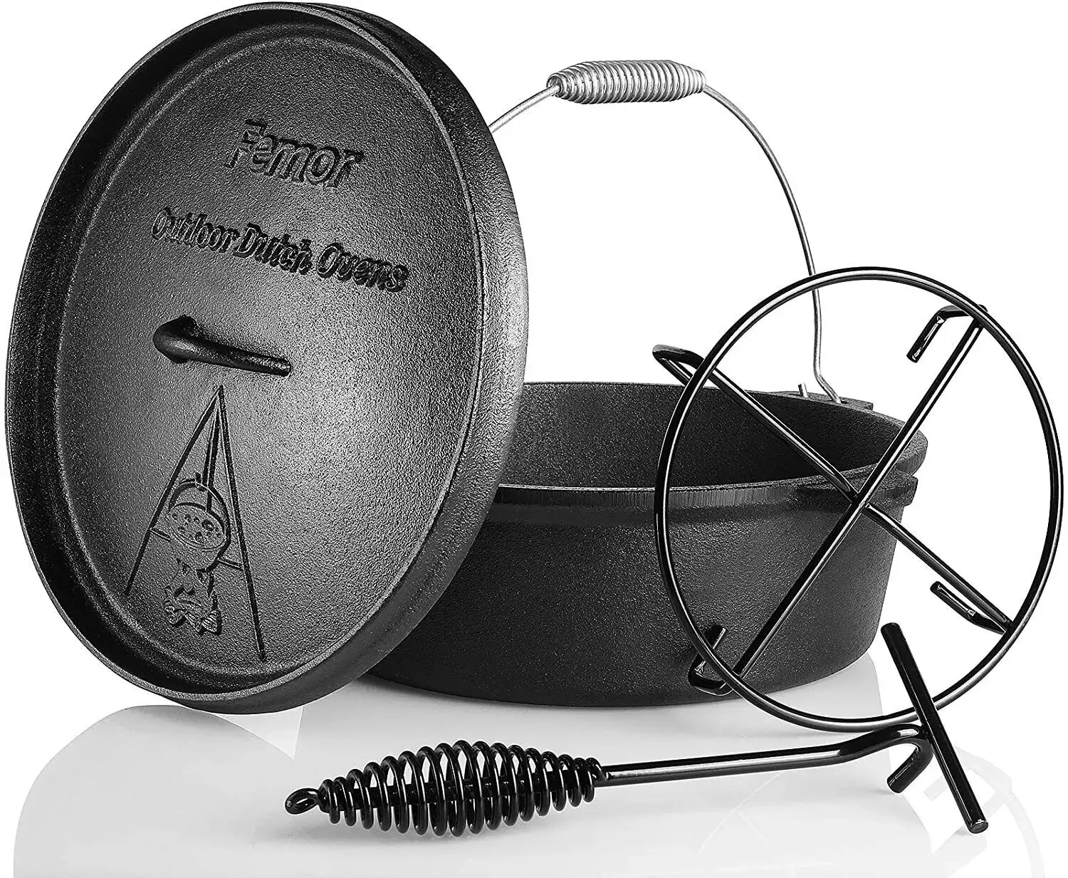 Camp Dutch Oven Cast - Femor forno holandês de ferro fundido