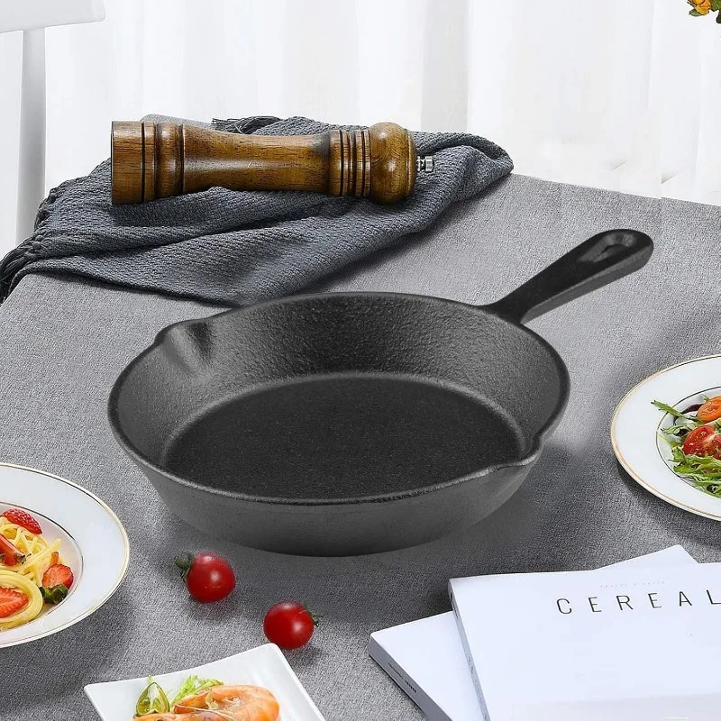 Skillet Cast Iron Camp - Frigideira para acampamento interno e externo,