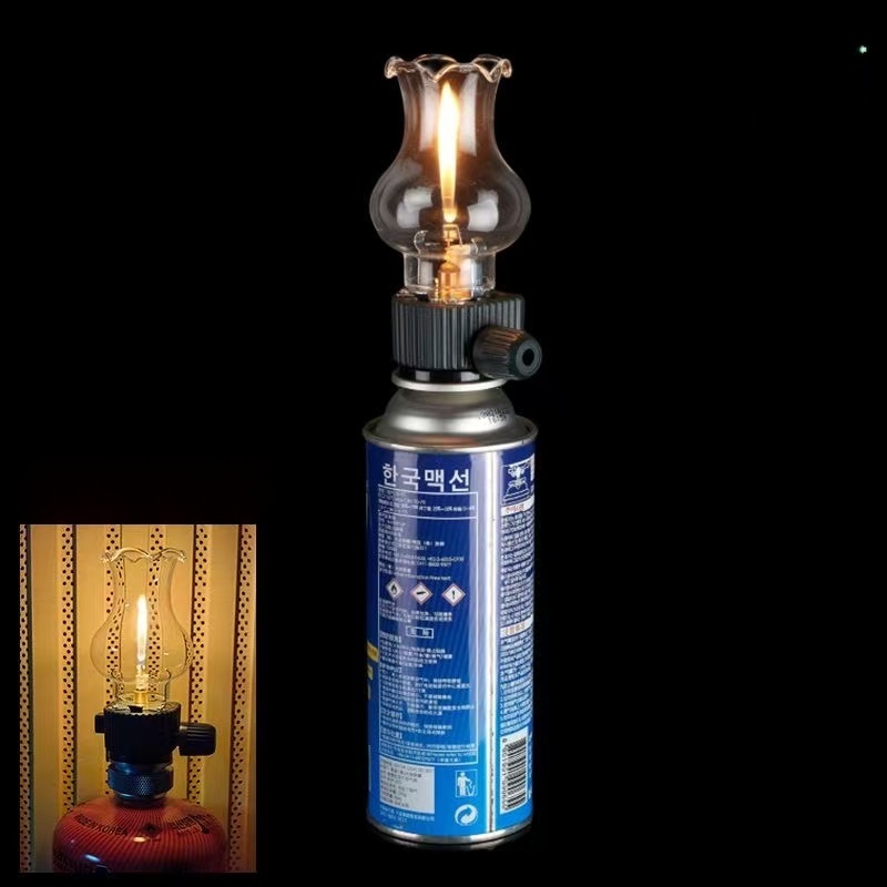 Camping Cooking Light - Lâmpada a Gás Retrô Transparente para