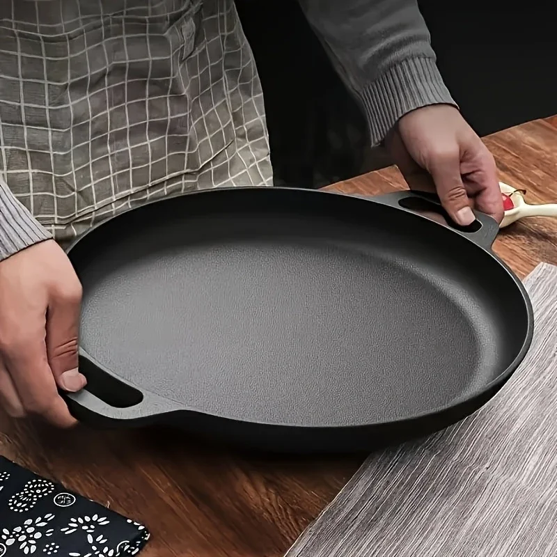 Skillet Cast Iron Camp - Frigideira de Ferro Fundido Pré-temperada de