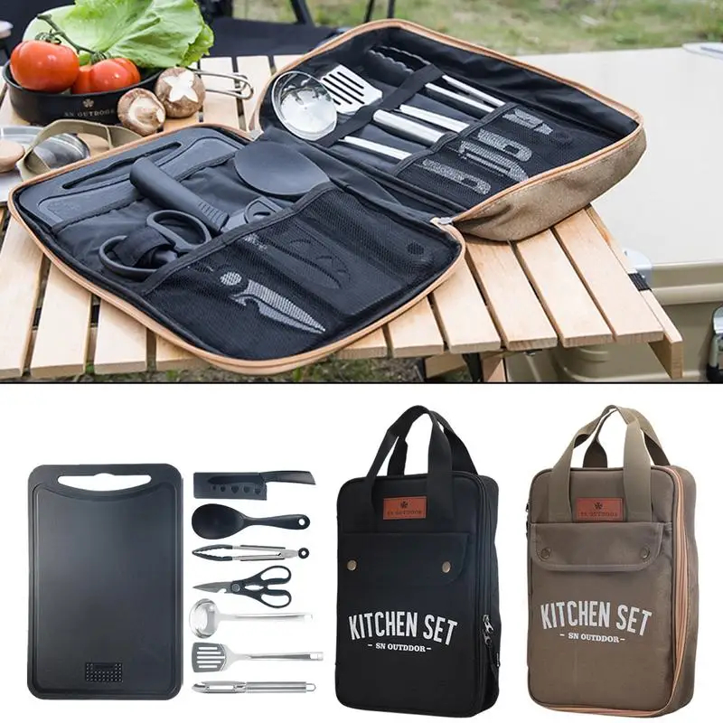 Camping Cooking Pan Set - Conjunto de Utensílios de Cozinha para