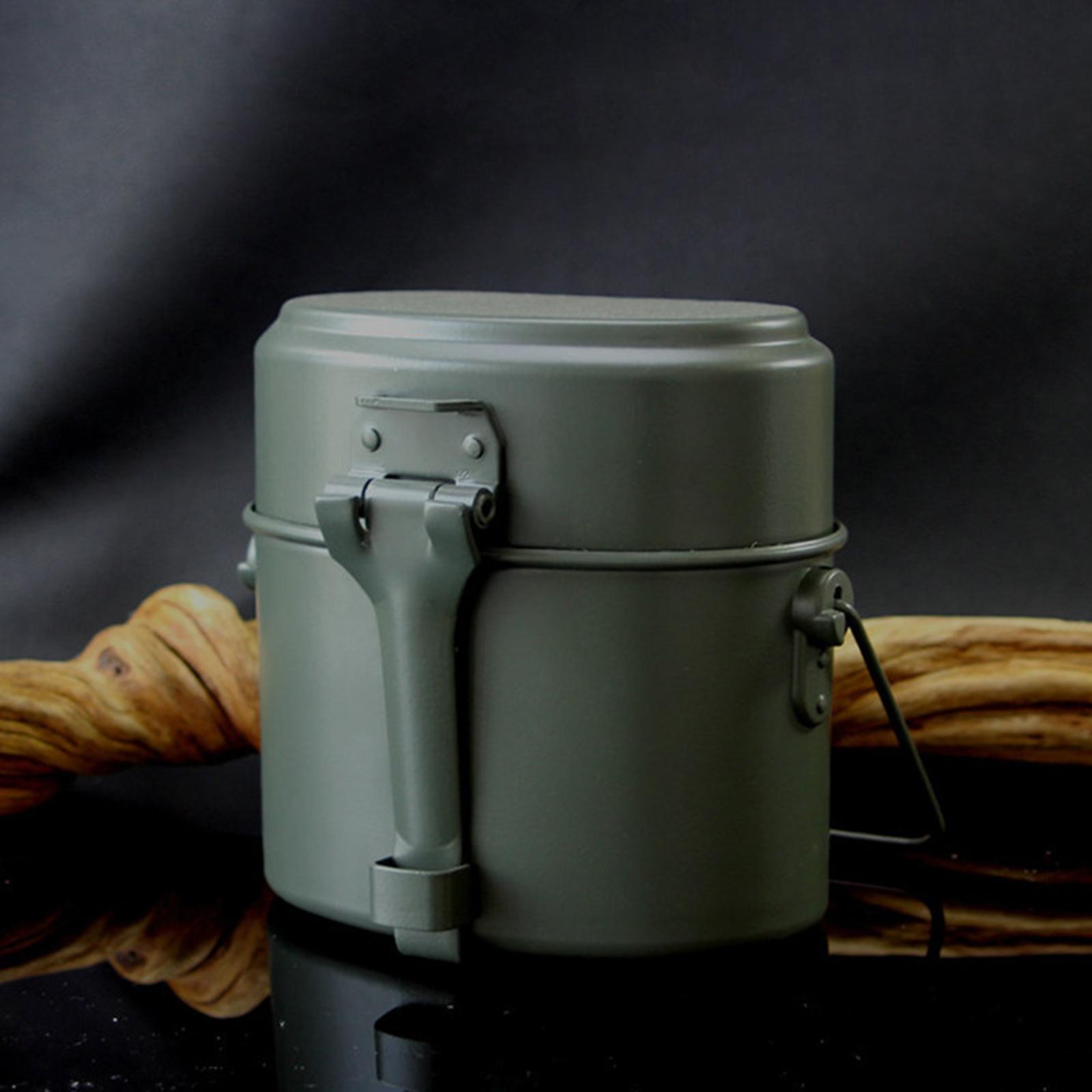 Camping Cooking Kit Box - Lunch Box Mess Kit Pot e