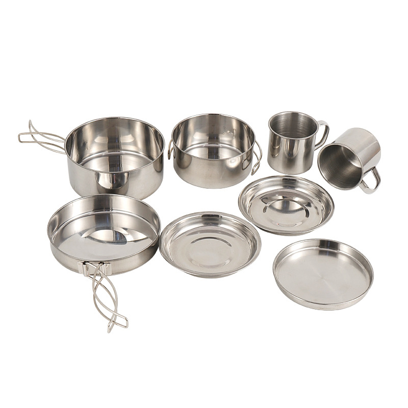 Camping Cooking Pots And Pans Set - Conjunto de Utensílios de Cozinha para