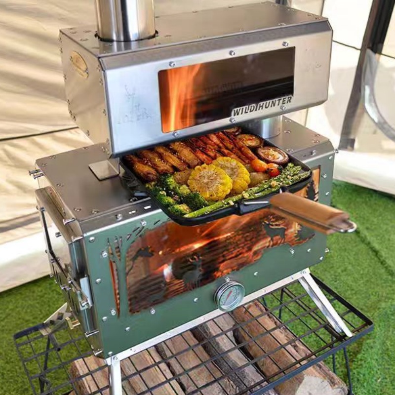 Camping Cooking - Fogão a Lenha para Camping com