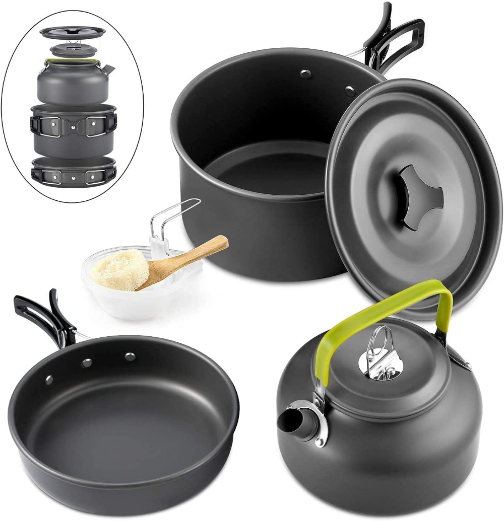 Camping Cooking Candle - Conjunto de Utensílios de Cozinha para