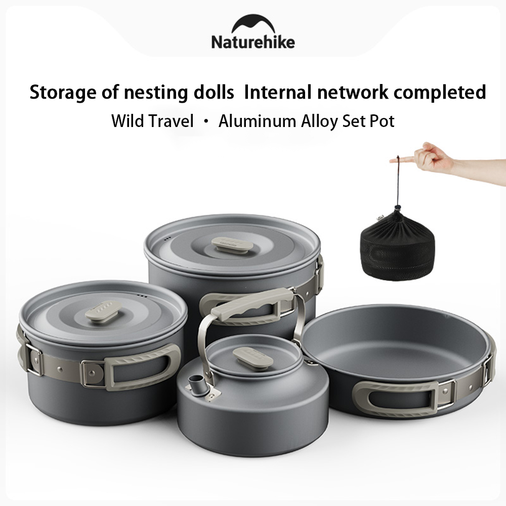 Camping Cooking Pan Set - Naturehike conjunto de panelas ao ar