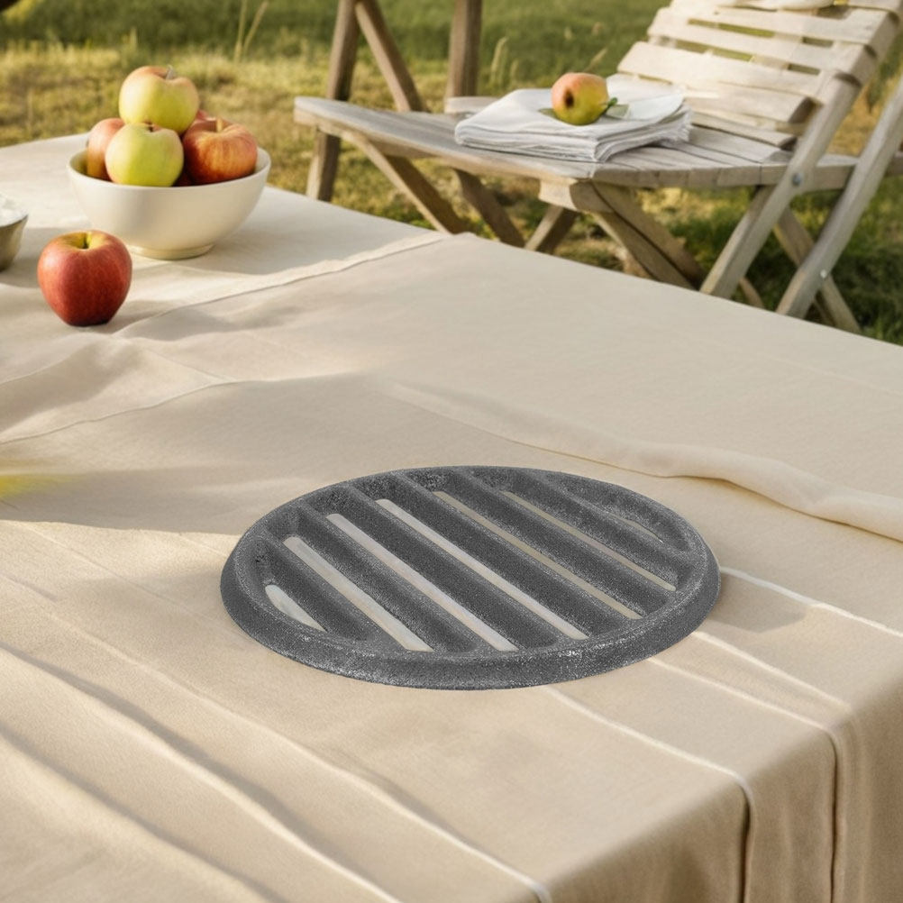 Camping Cooking Grate - Grelha redonda de ferro fundido, 13