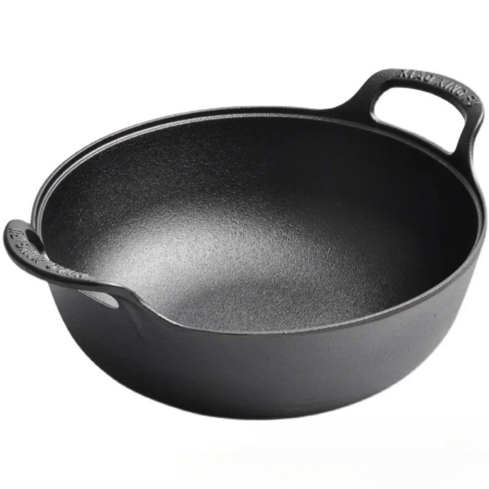 Skillet Cast Iron Camp - Frigideira de ferro fundido com alças