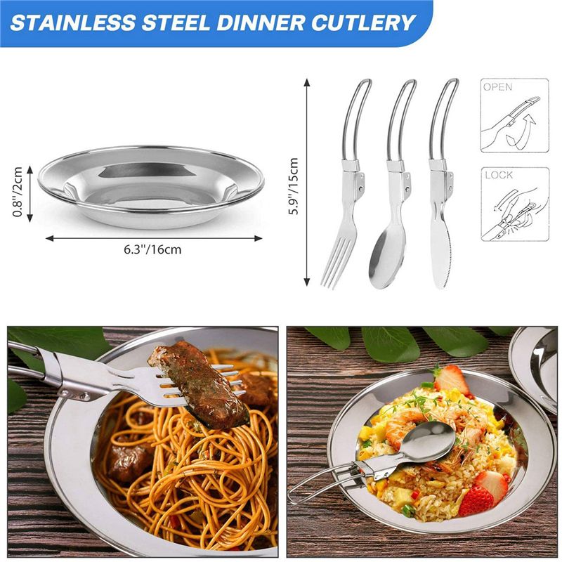 【Compradores】 Panelas de acamp - Camping Cooking Pan Set avaliação e preço