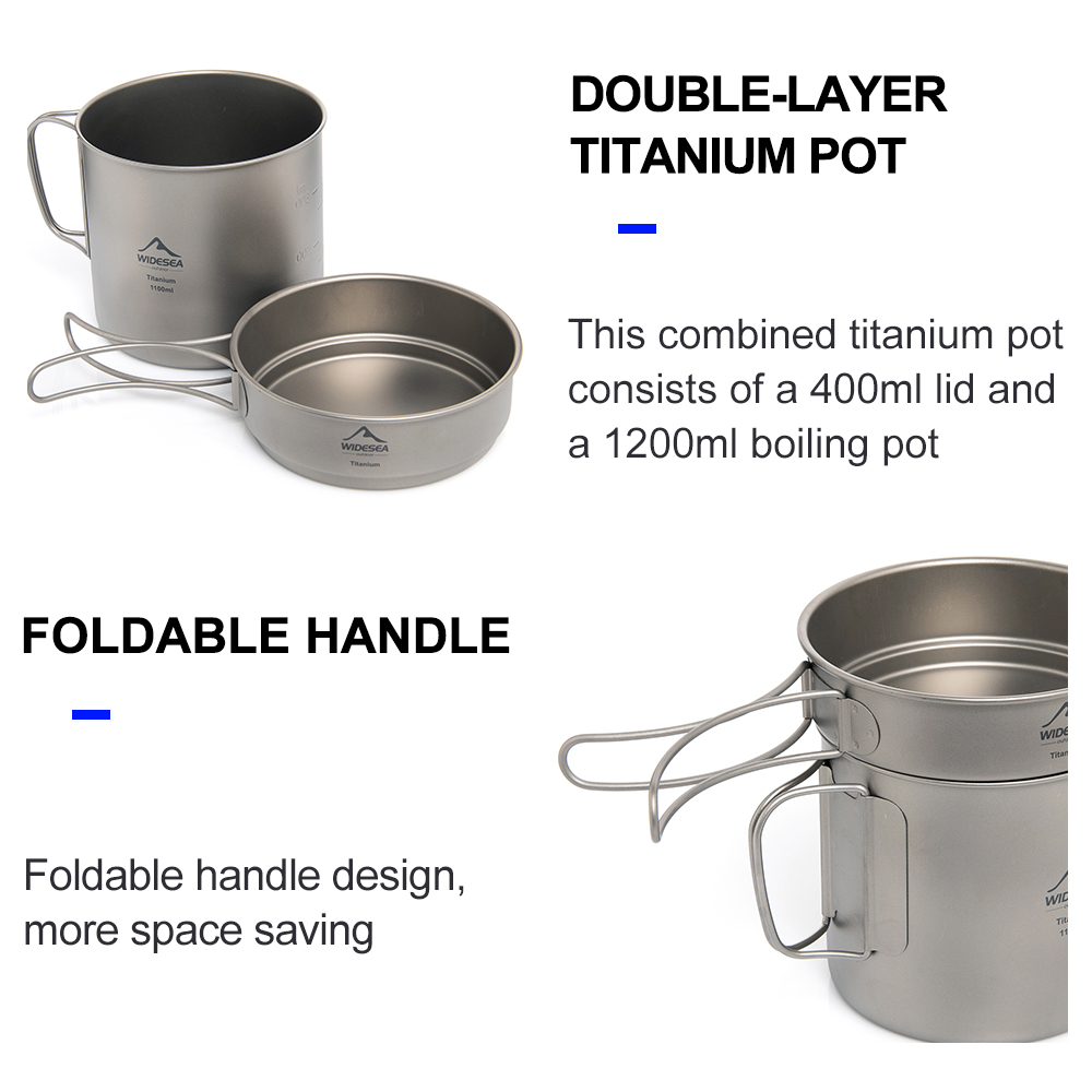 Panela de Camping Ultralight e - Camping Cooking Pan Set avaliação e preço