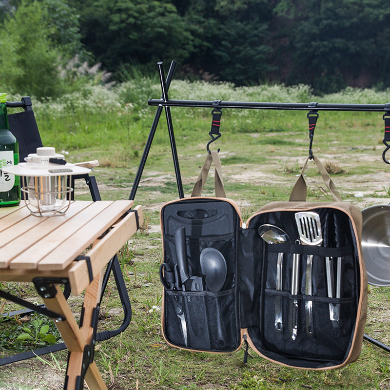 Conjunto de Utensílios de Cozi - Camping Cooking Pan Set avaliação e preço