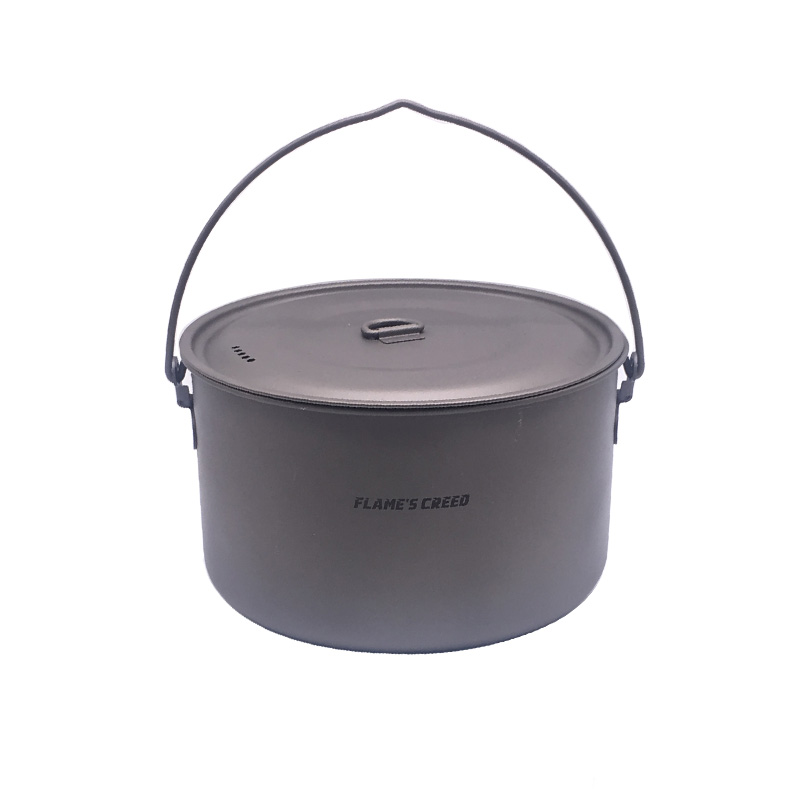 FLAME'S CREED 1100 ml 1950 ml  - Camping Cooking Pots And Pans Set avaliação e preço