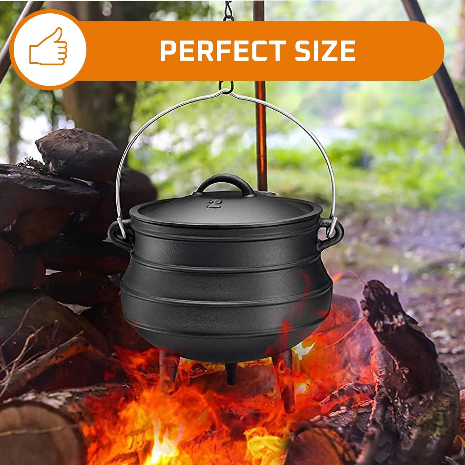 Panela de Ferro Fundido de 12  - Camp Dutch Oven Cast avaliação e preço