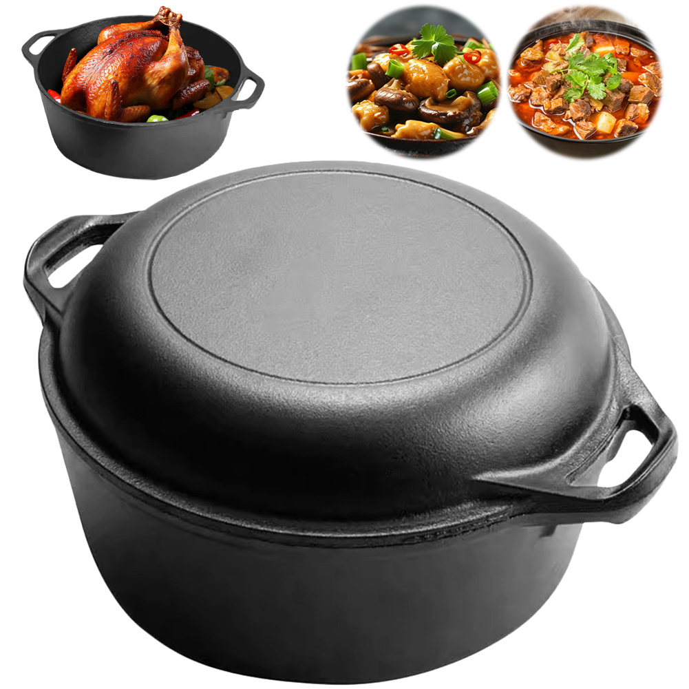 Panela de Ferro Fundido 2 em 1 - Skillet Cast Iron Camp avaliação e preço