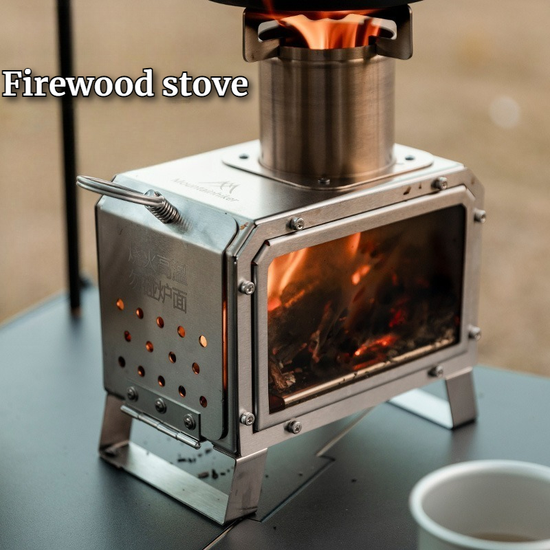 Fogão a Lenha Quadrado de Aço  - Camping Cooking avaliação e preço