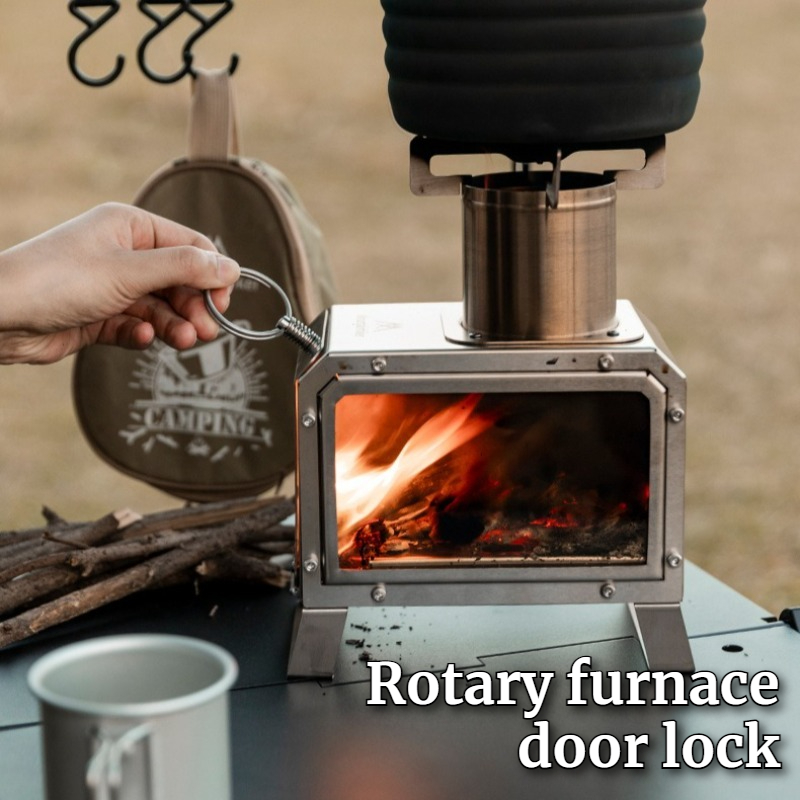 Fogão a Lenha Quadrado de Aço  - Camping Cooking avaliação e preço