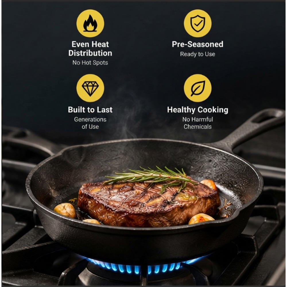 Conjunto de 3 Panelas de Ferro - Skillet Cast Iron Camp avaliação e preço