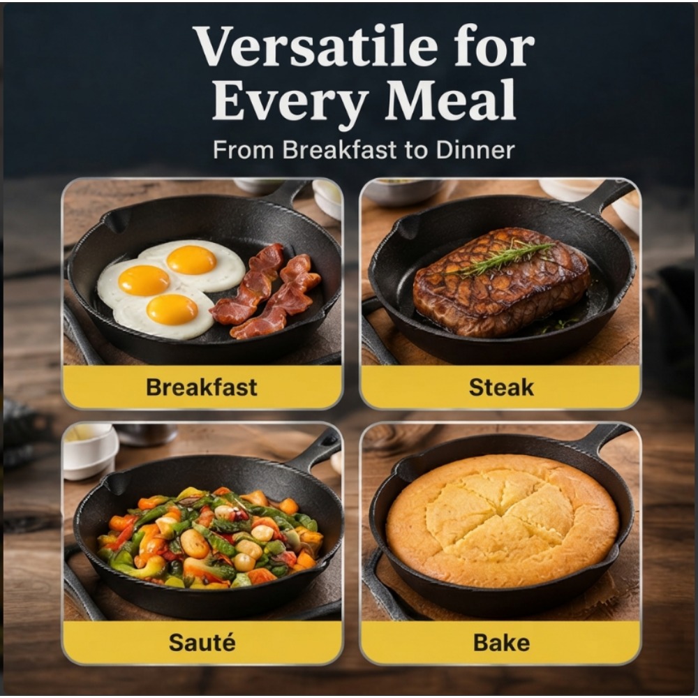 Conjunto de 3 Panelas de Ferro - Skillet Cast Iron Camp avaliação e preço
