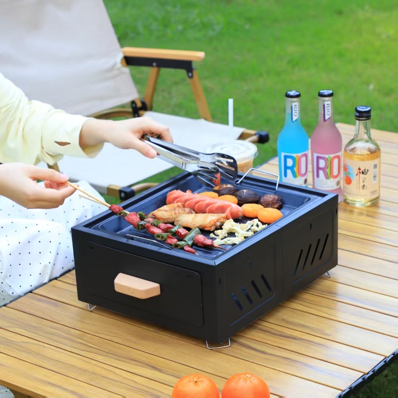 Churrasqueira portátil a carvã - Camping Cooking avaliação e preço