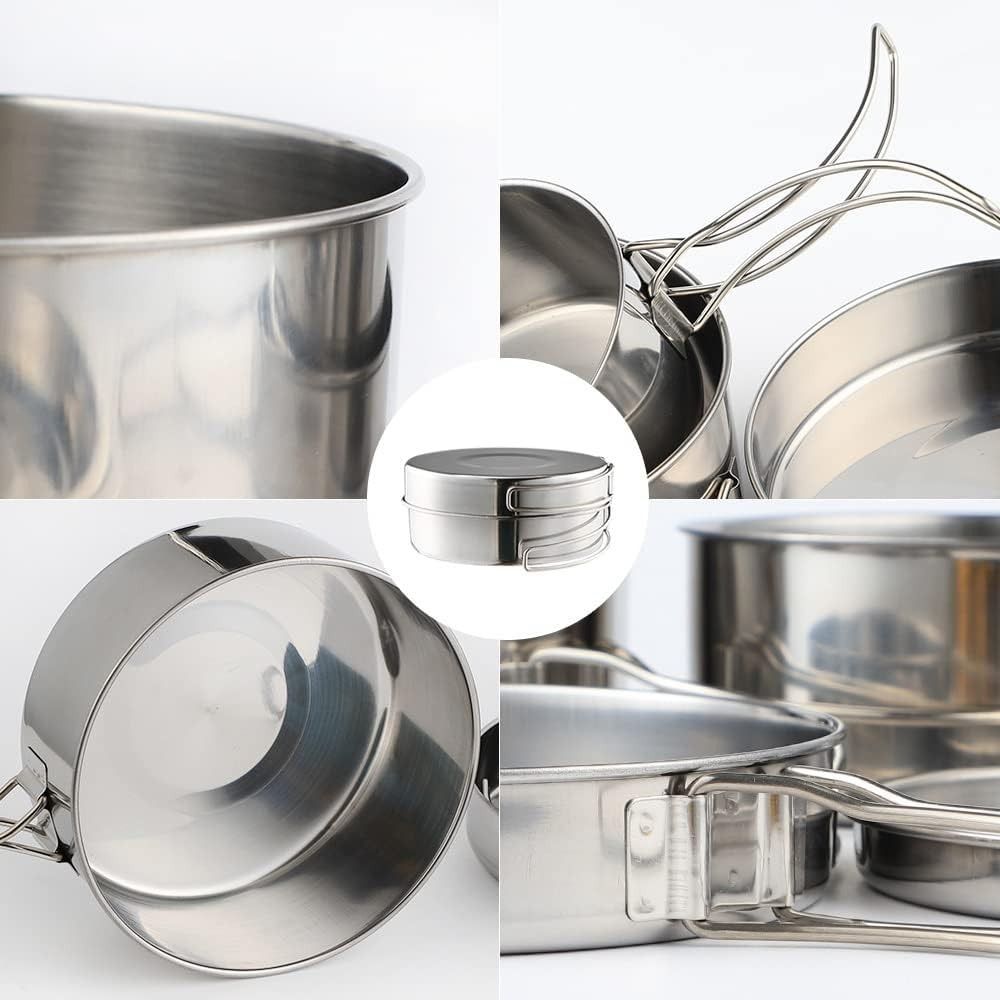 Conjunto de Utensílios de Cozi - Camping Cooking Pots And Pans Set avaliação e preço