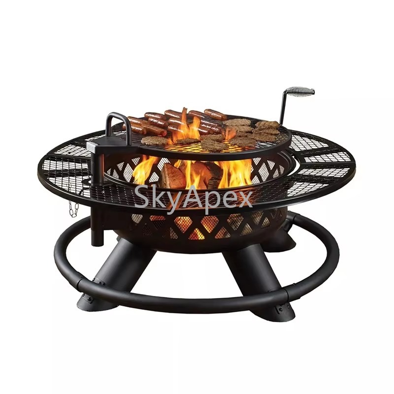 Grelha para churrasco de metal - Camping Cooking Fire Pit avaliação e preço