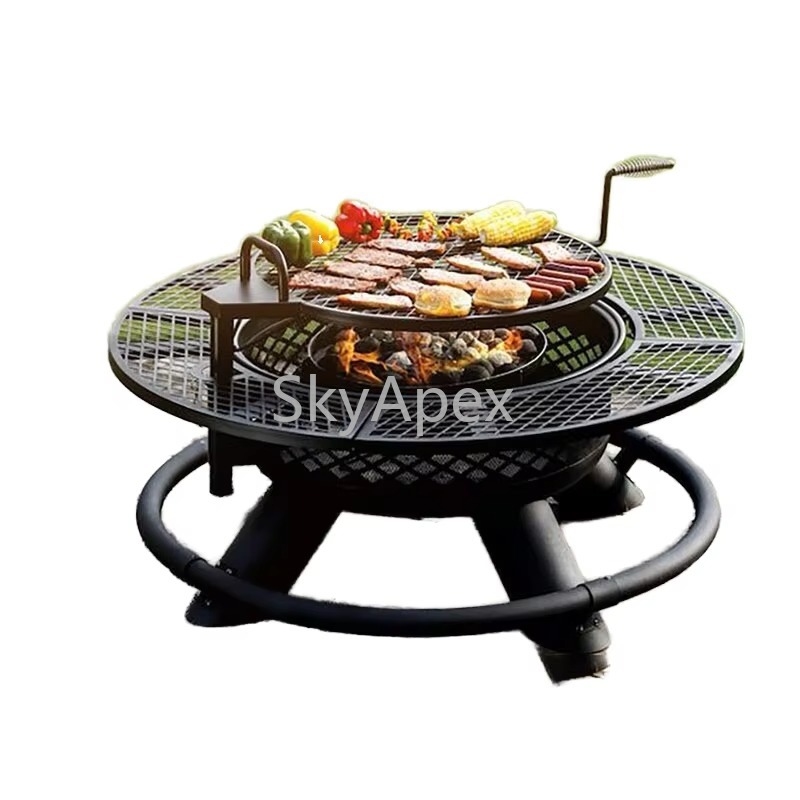 Grelha para churrasco de metal - Camping Cooking Fire Pit avaliação e preço