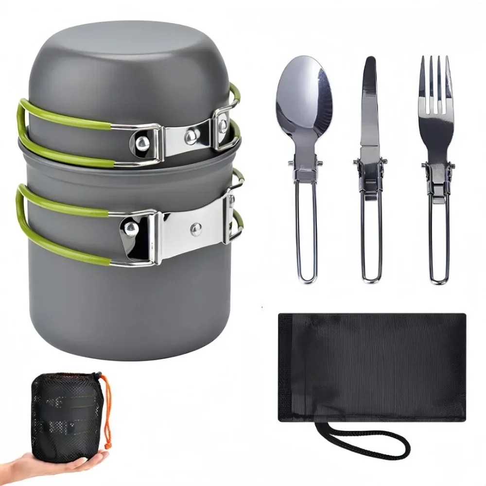 Panelas portáteis de acampamen - Camping Cooking Equipment Bag avaliação e preço