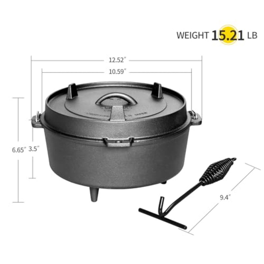 Panela Holandesa de Ferro Fund - Skillet Cast Iron Camp avaliação e preço