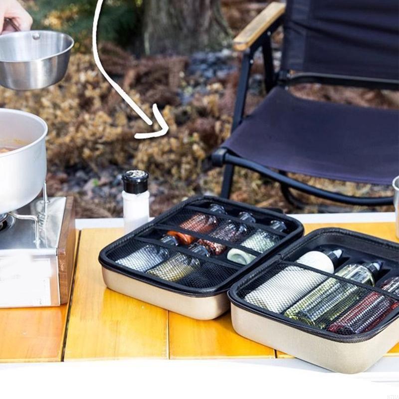 Conjunto garrafa tempero acamp - Camping Cooking Kit Box avaliação e preço