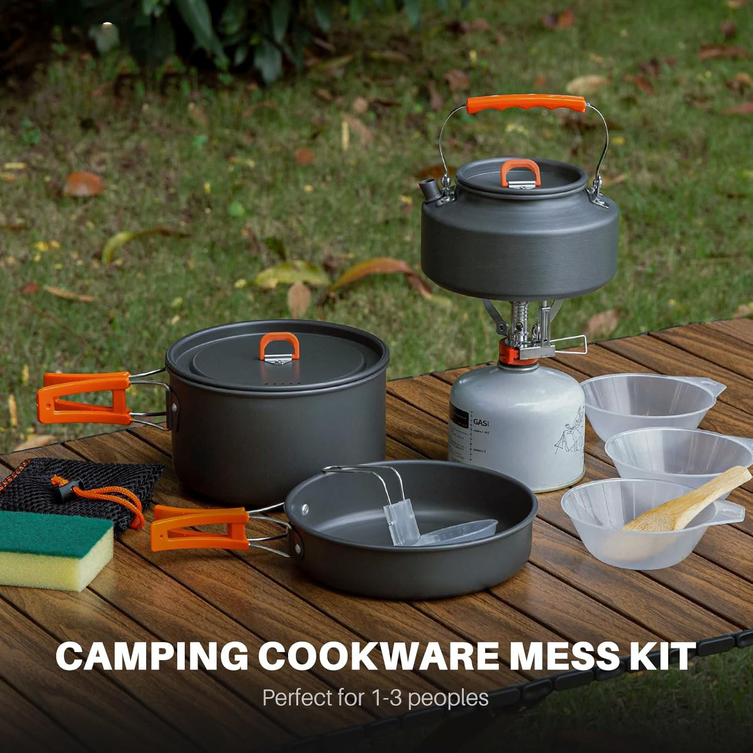 Conjunto de Utensílios de Cozi - Camping Cooking Pots And Pans Set avaliação e preço