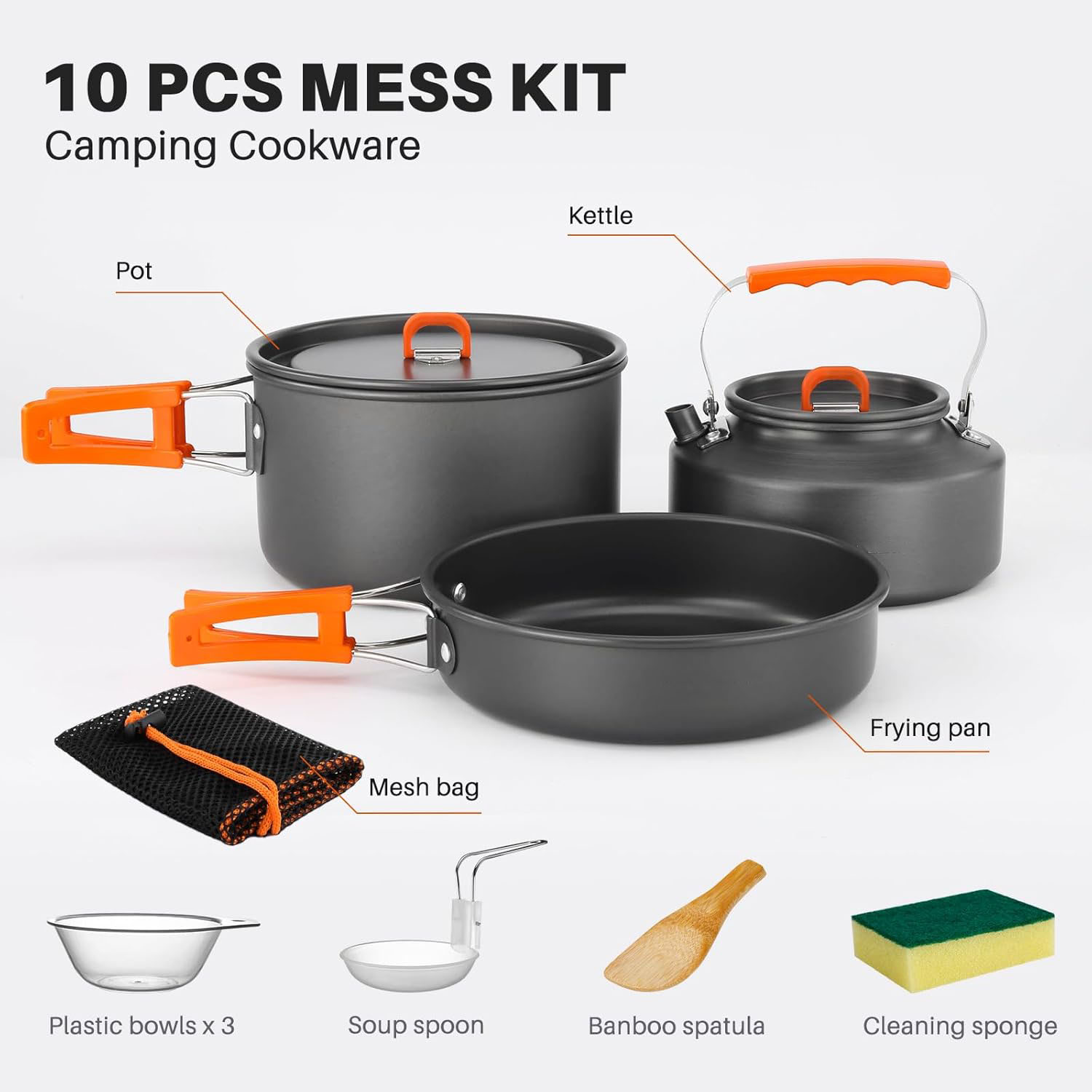 Conjunto de Utensílios de Cozi - Camping Cooking Pots And Pans Set avaliação e preço