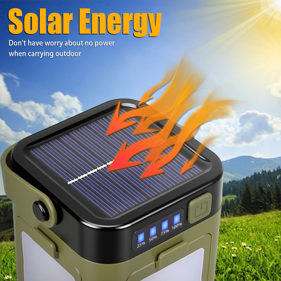 Solar recarregável led lâmpada - Campfire Cooking In Another World avaliação e preço