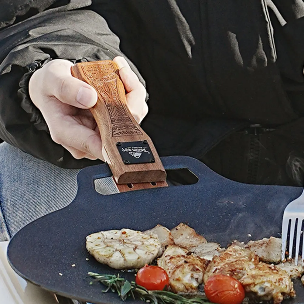 Chapa de Churrasco de Madeira  - Camping Cooking Bowl avaliação e preço
