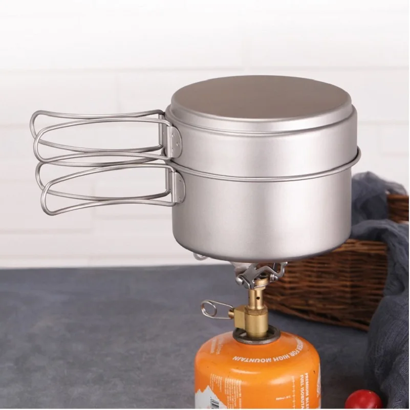 Conjunto de Panela e Frigideir - Camping Cooking Pots And Pans Set avaliação e preço