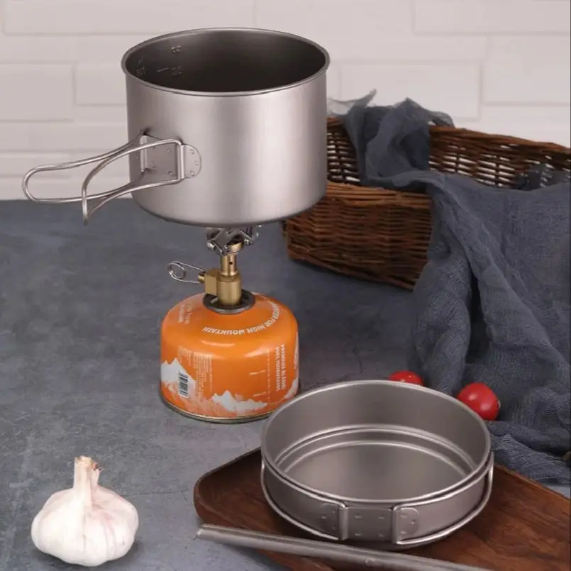 Conjunto de Panela e Frigideir - Camping Cooking Pots And Pans Set avaliação e preço