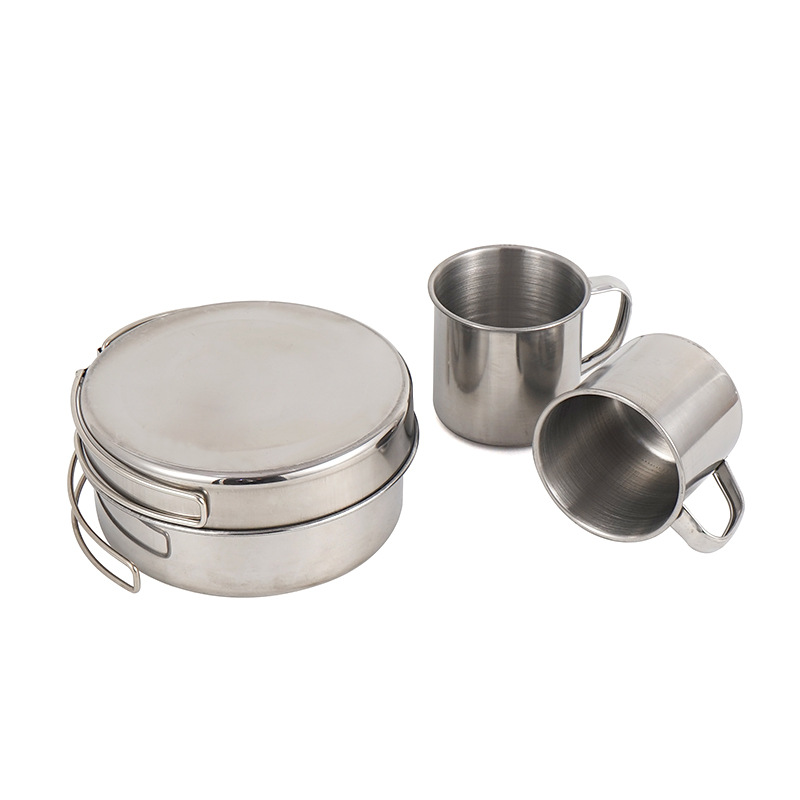 Conjunto de Utensílios de Cozi - Camping Cooking Pots And Pans Set avaliação e preço