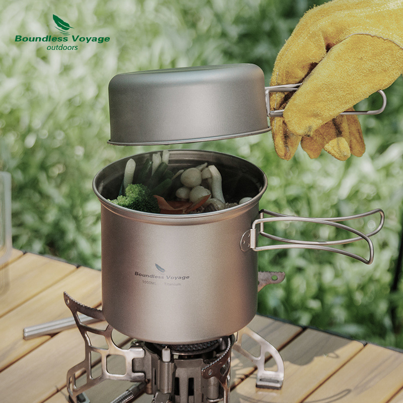 Conjunto de Panela Dobrável de - Camping Cooking Pots And Pans Set avaliação e preço