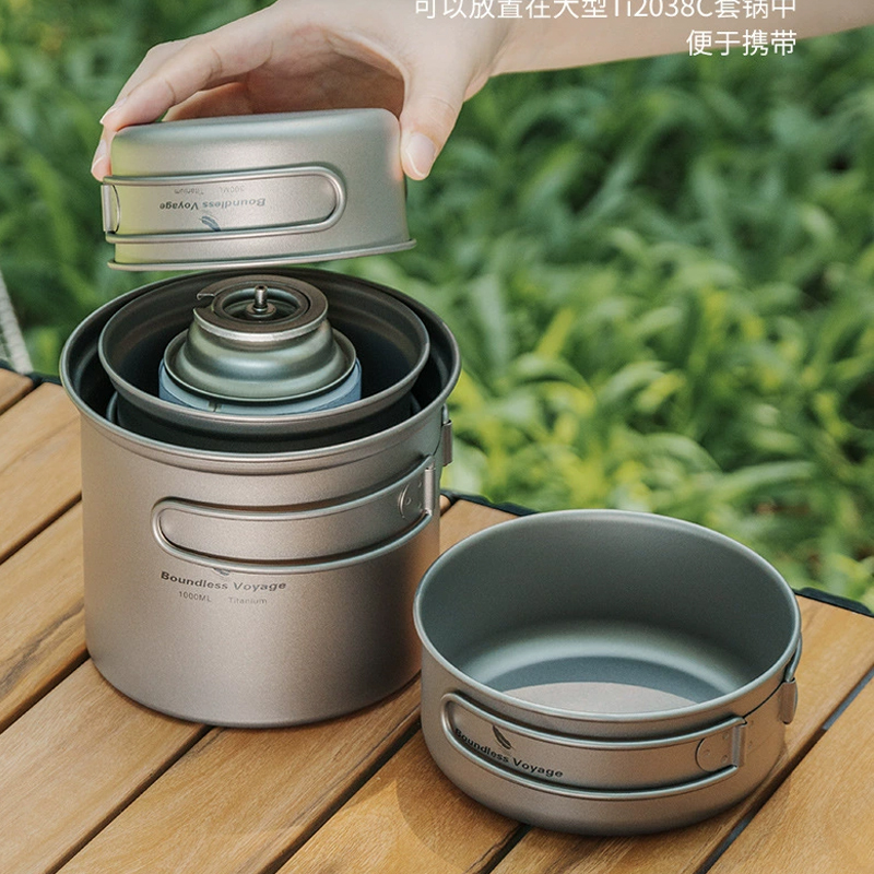 Conjunto de Panela Dobrável de - Camping Cooking Pots And Pans Set avaliação e preço