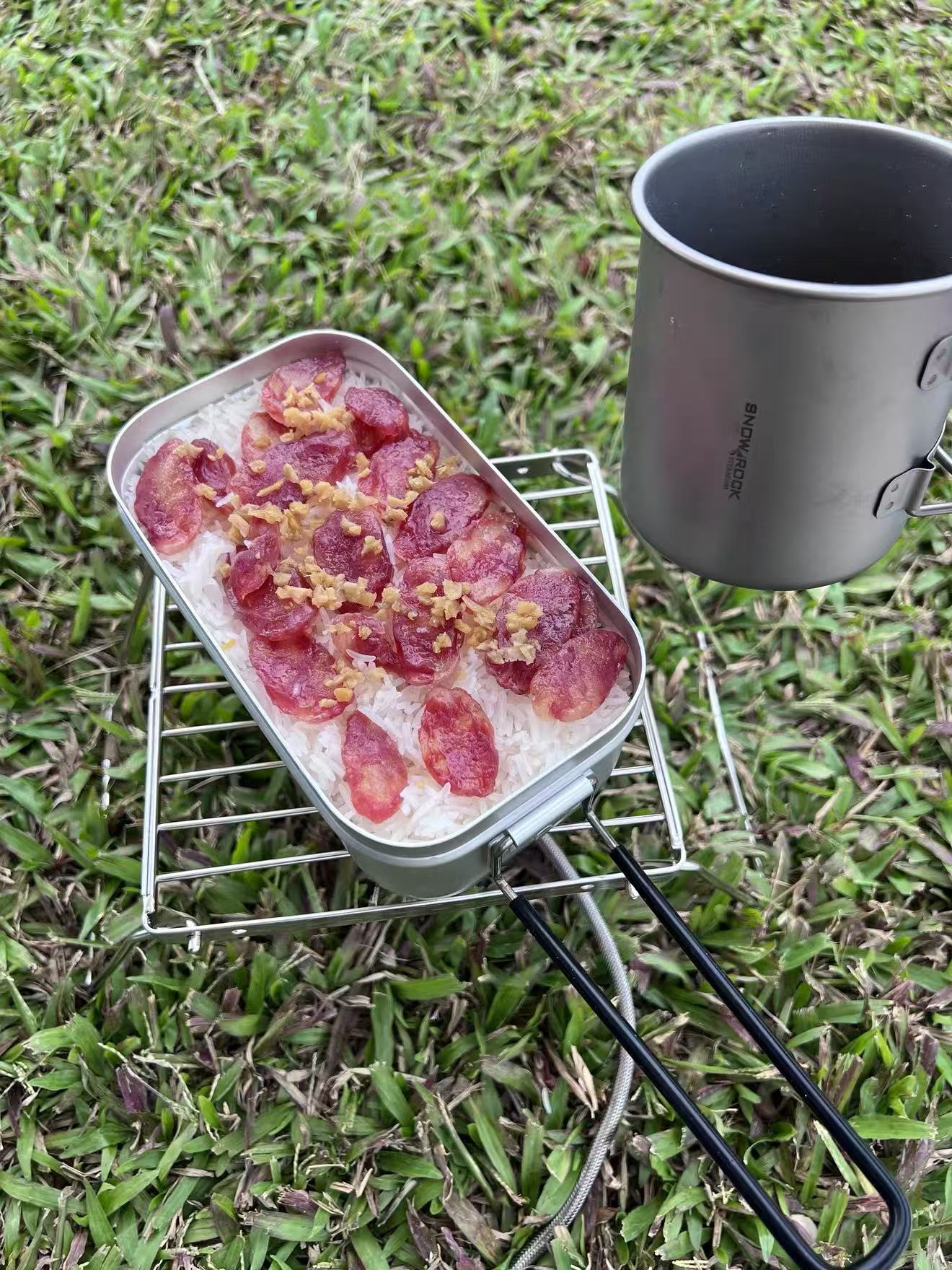 Suporte de Fogão de Aço Inoxid - Camping Cooking Pan Set avaliação e preço
