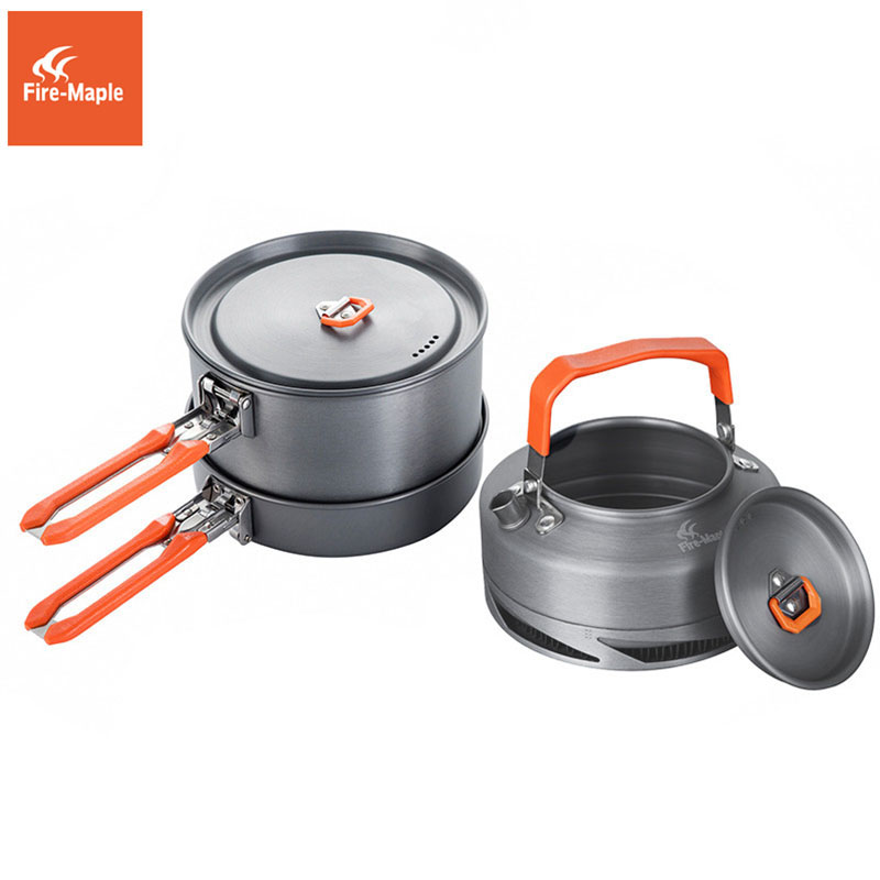 Fire Maple-Camping Panelas, Ut - Camping Cooking Pan Set avaliação e preço