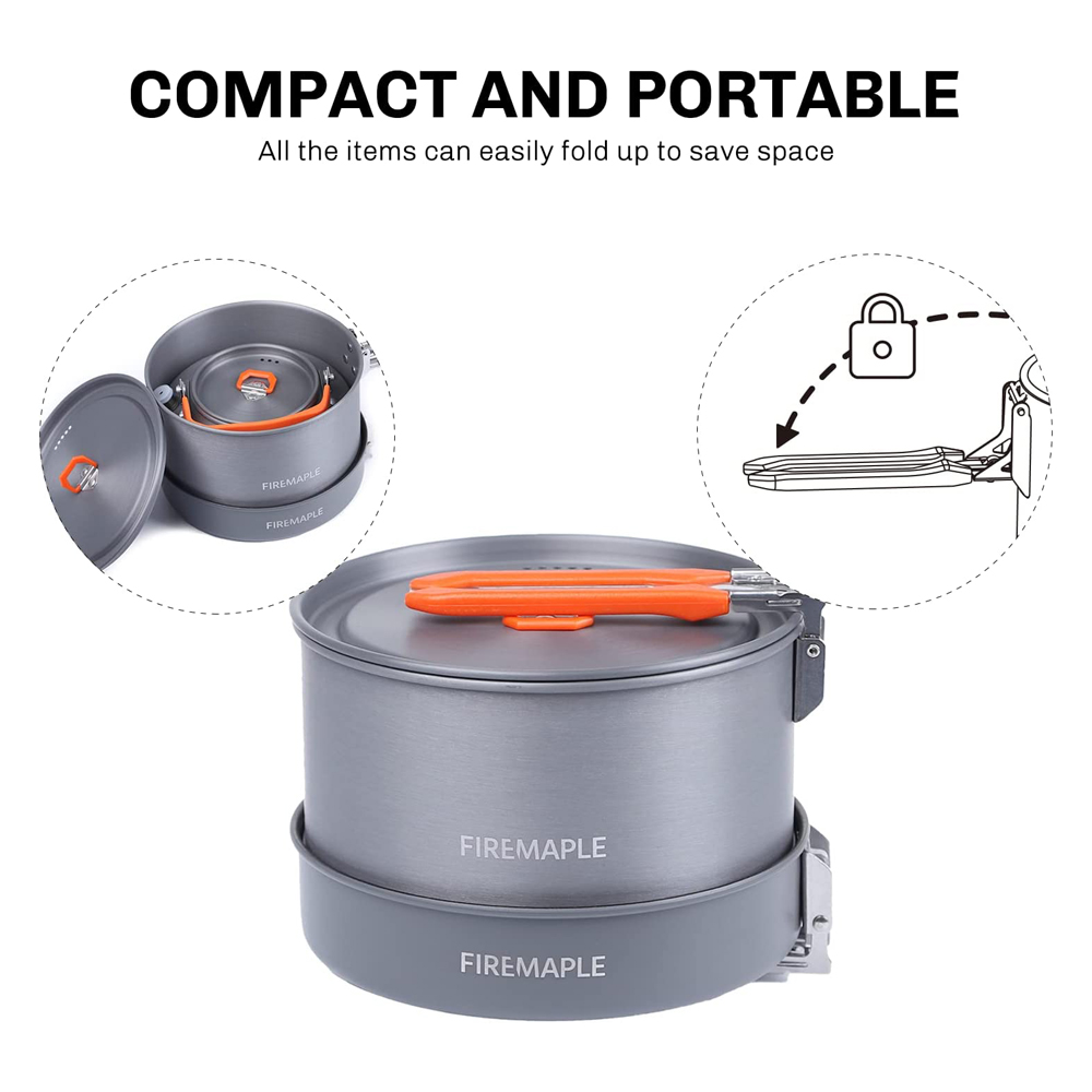 Fire Maple-Camping Panelas, Ut - Camping Cooking Pan Set avaliação e preço